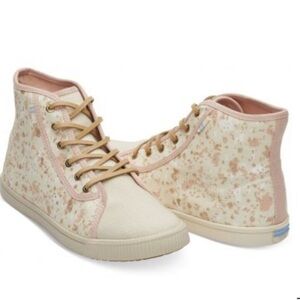 Toms Women’s Natural Metallic Camarillo High Top Sneaker shoes